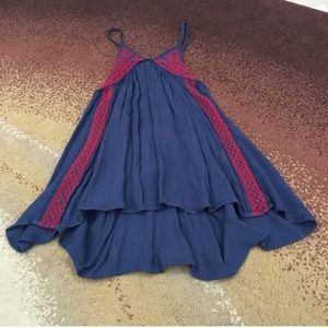 Red and blue tank top never worn